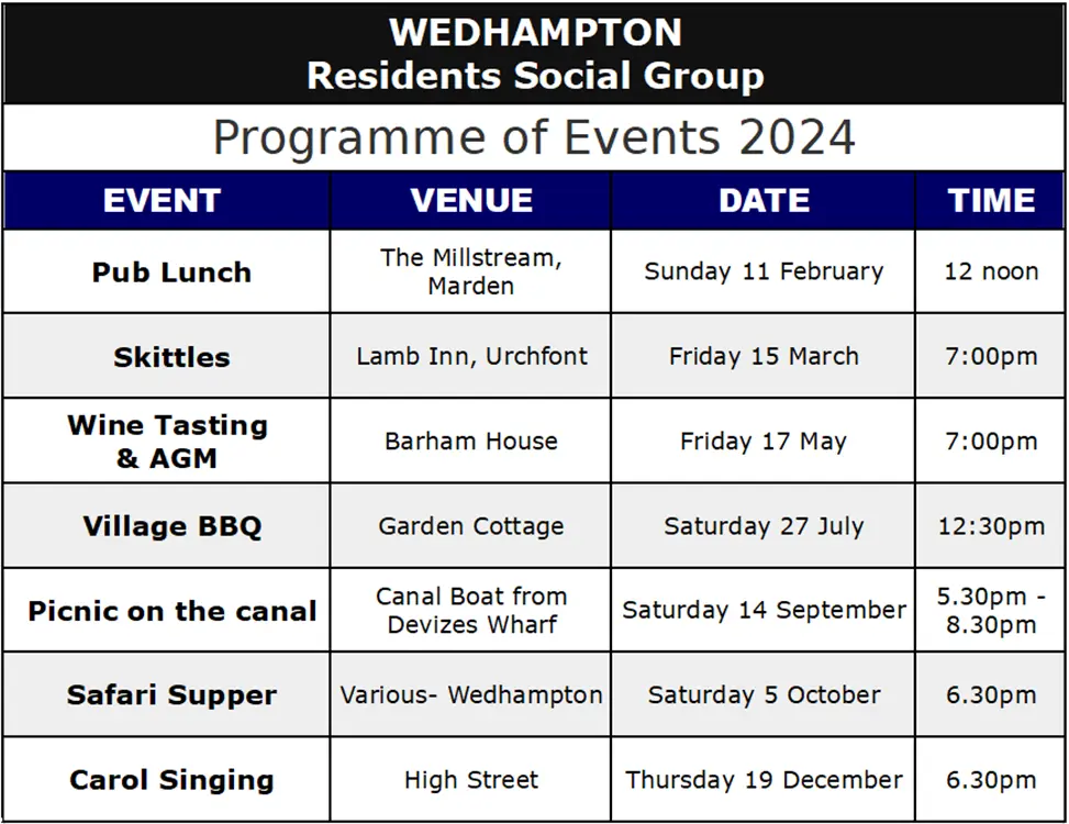 WRSG Events 2024
